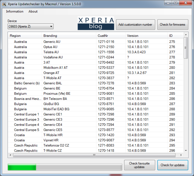 xperia firmware download